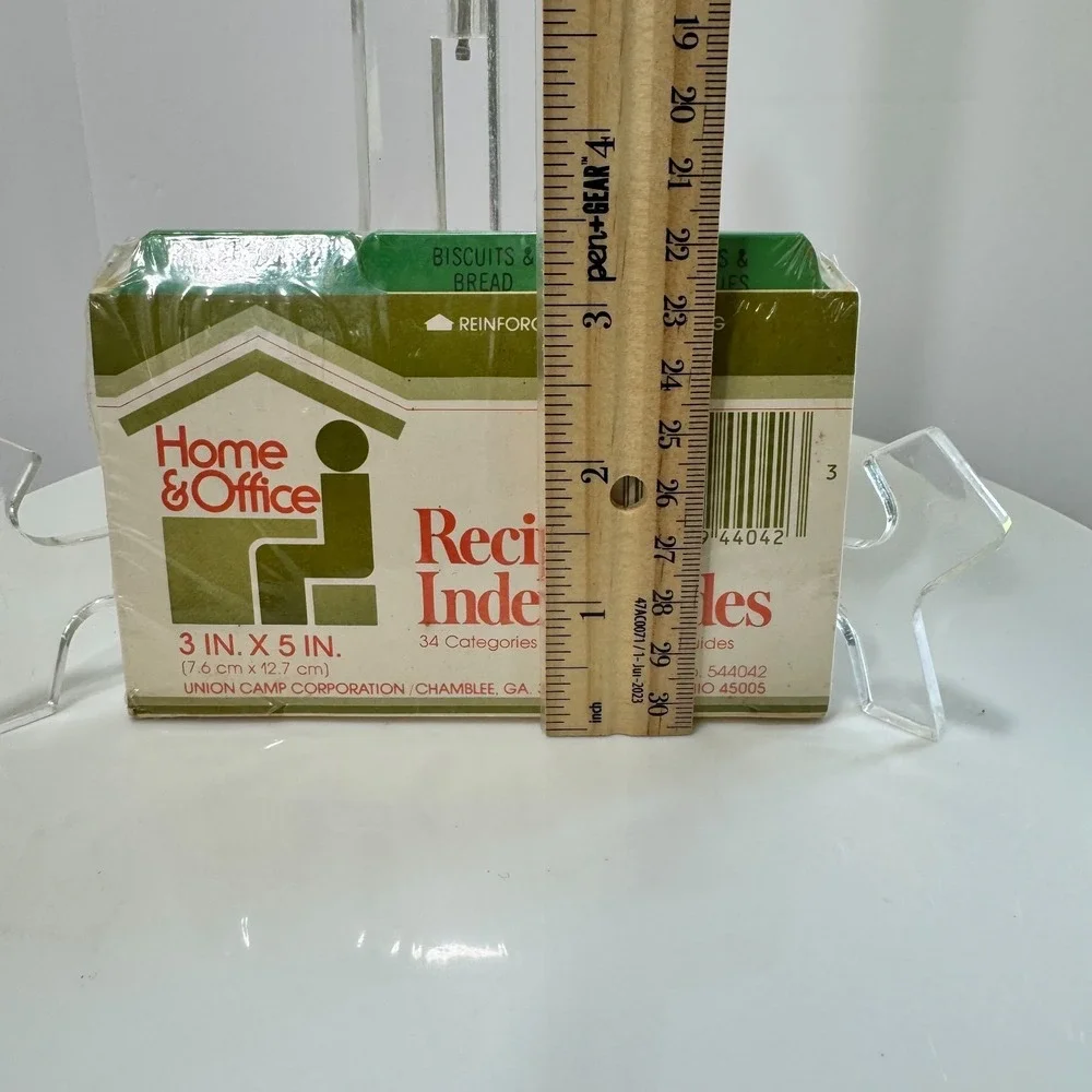 Vintage New 70s Made In USA Reinforced Stock Paper Recipe Index Cards 3